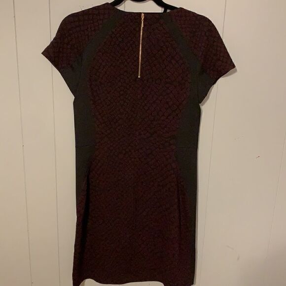 Rebecca Taylor Jacquard Dress Size 8 - Picture 3 of 5